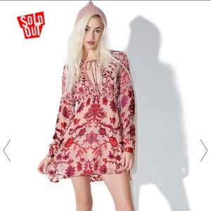 For Love and Lemons Saffron mini dress size small